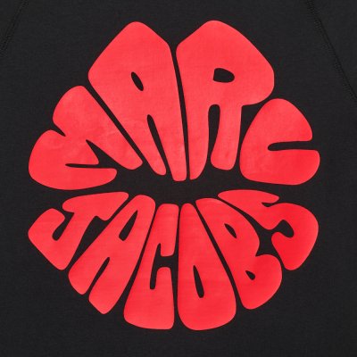 THE KISS LIPS MARC KISS LOGO SHRUNKEN TEE